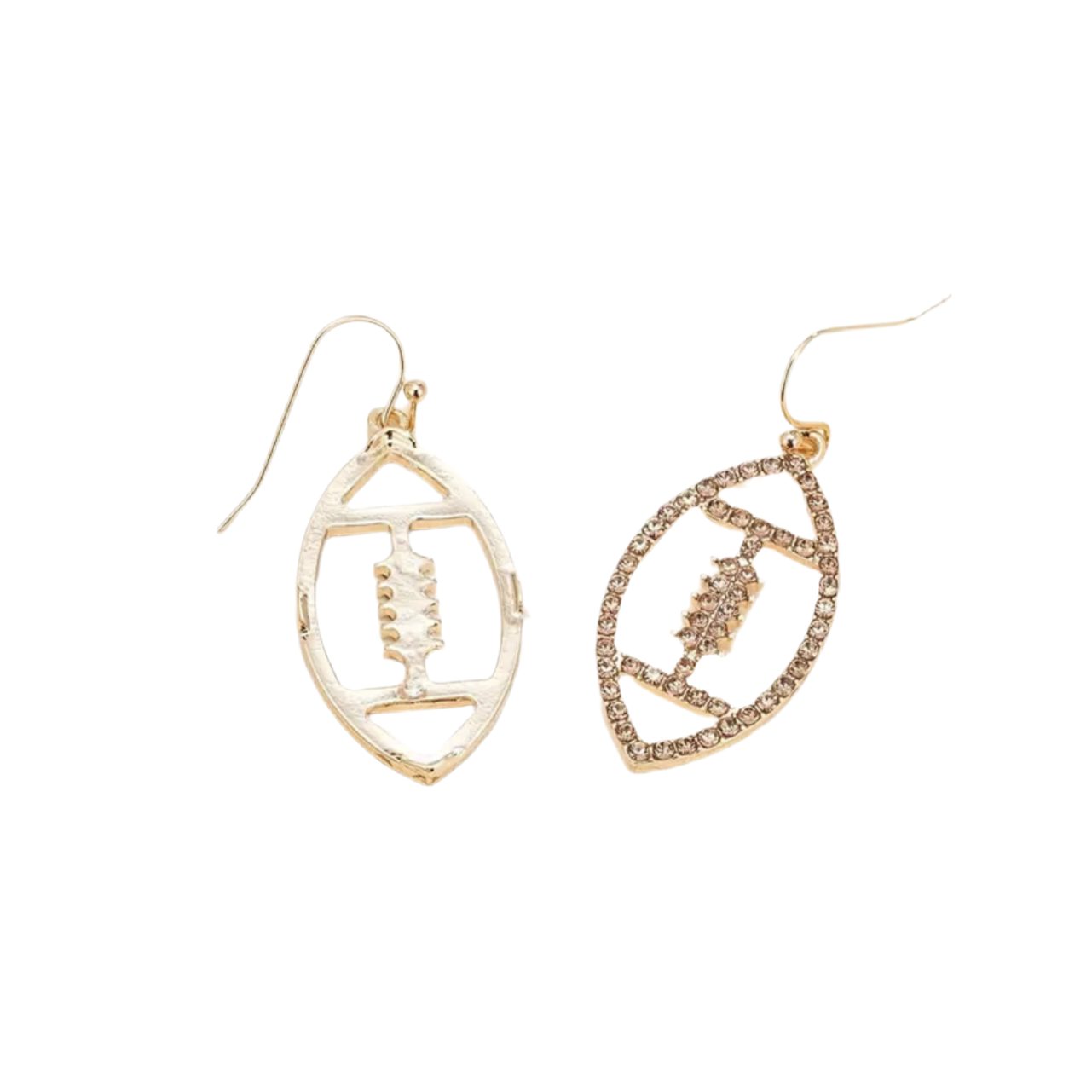 Football Rhinestone Earrings