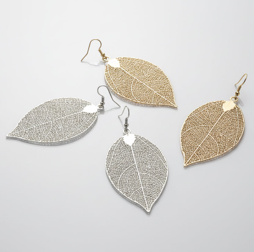 Leaf Silver Earrings