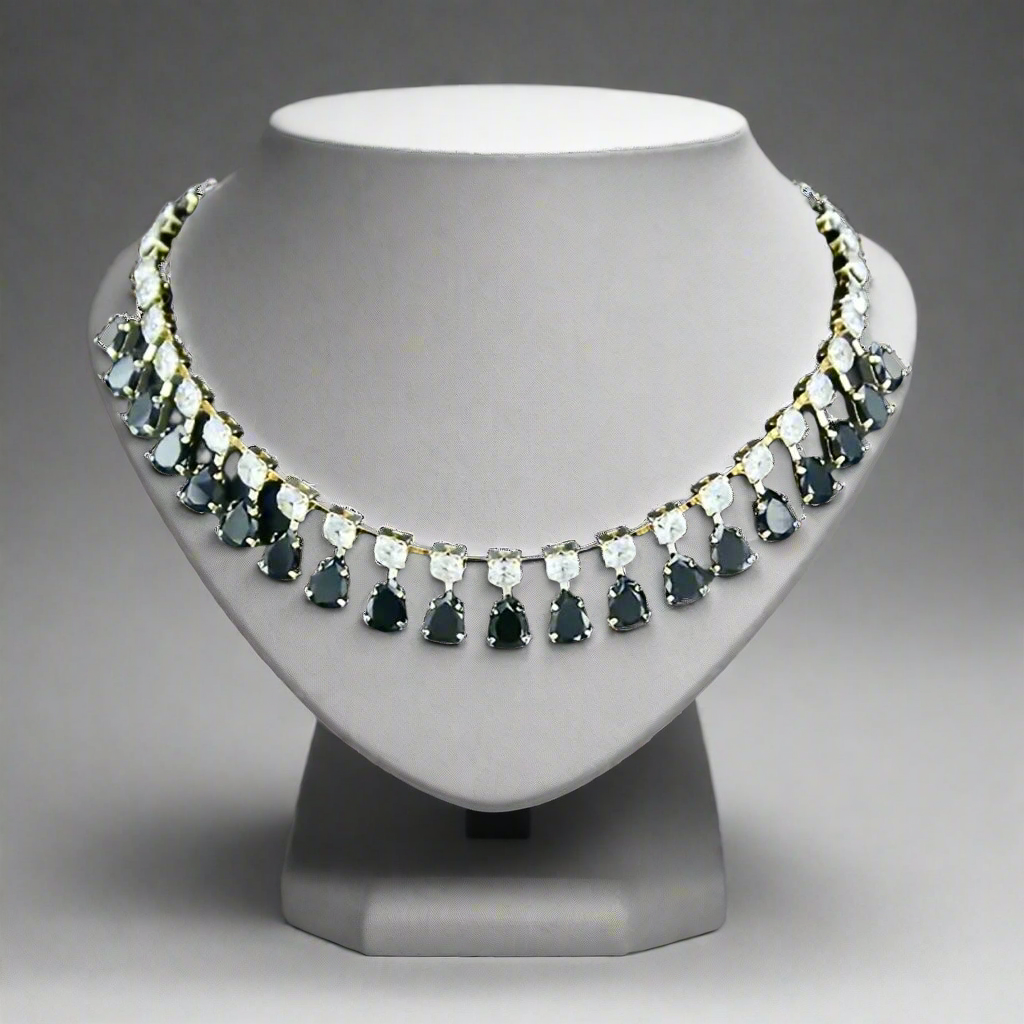 Black Water Drop Necklace