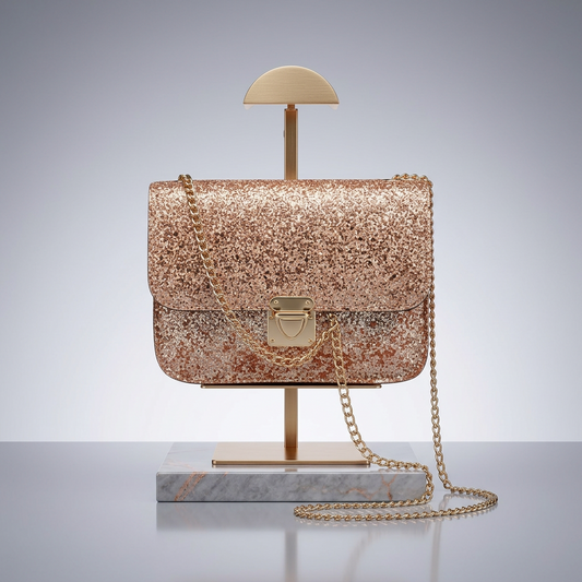 Gold Glittery Evening Purse