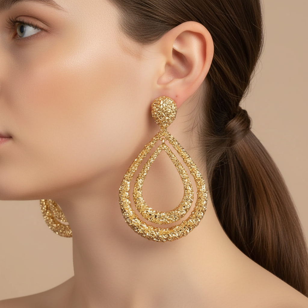 Retro Water Drop Earrings