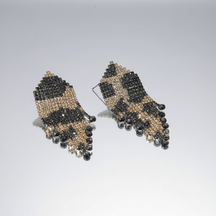 Leopard Tassel Earrings