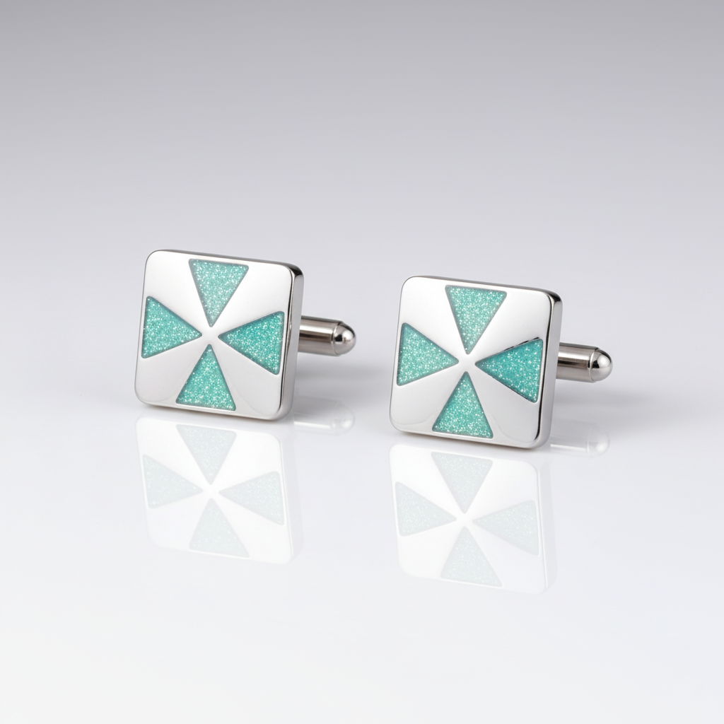Pinwheel Pink Cufflinks