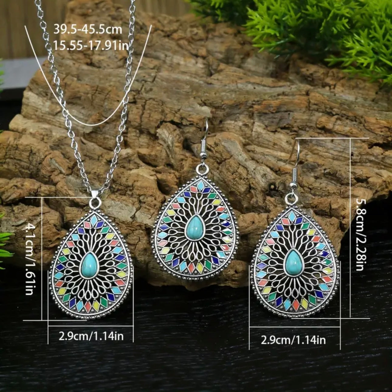 Boho Blues Turquoise Set