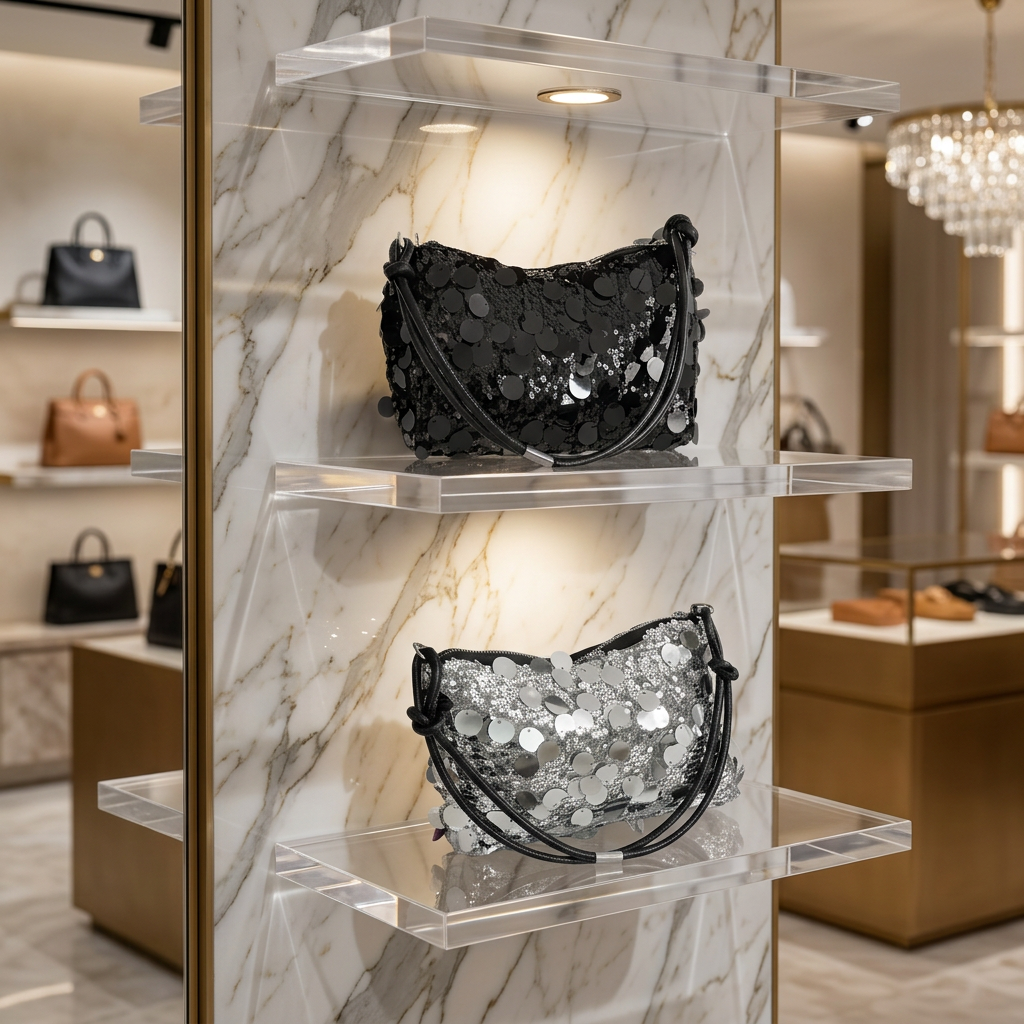 Oversized Sequins Evening Bag