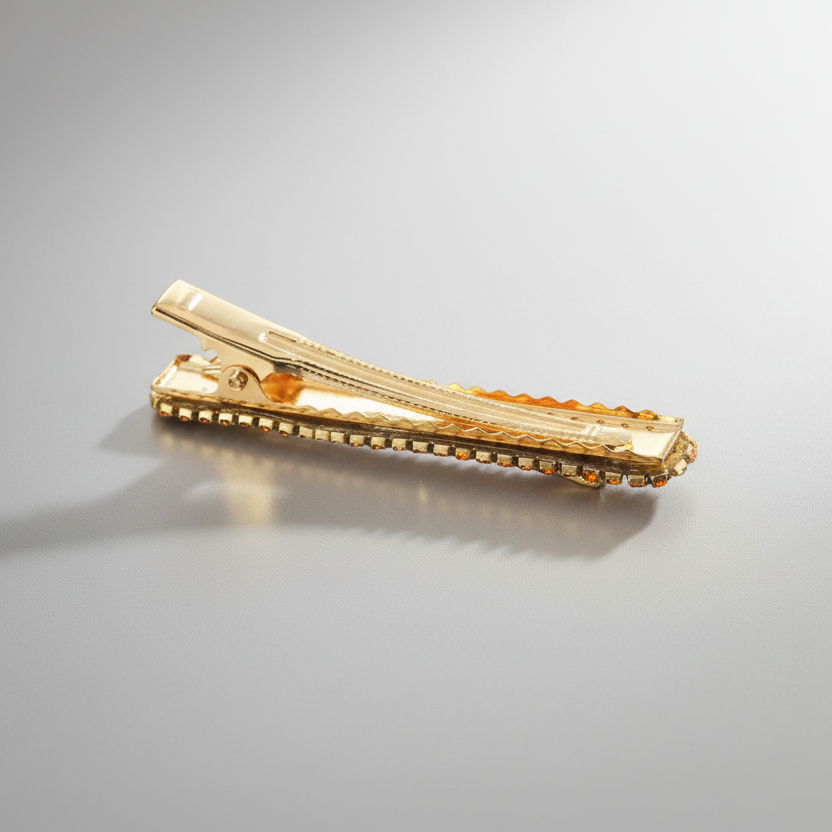 Silvery White Sparkling Hair Clip