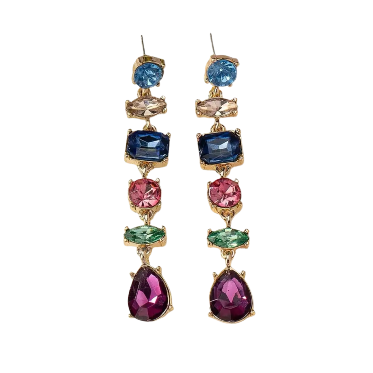 Multicolor Multi-Shaped Earrings