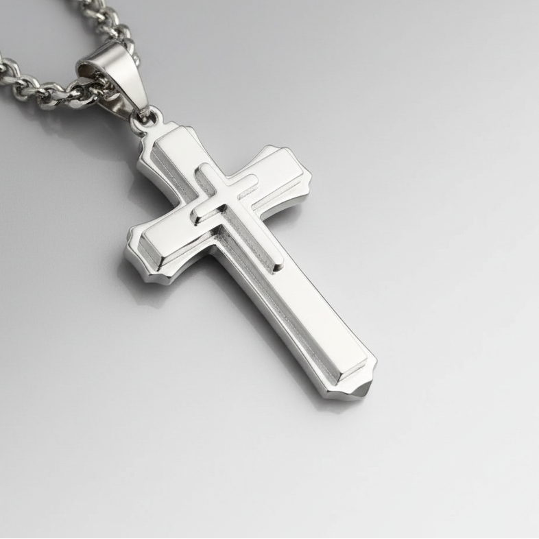 Layered Cross Necklace