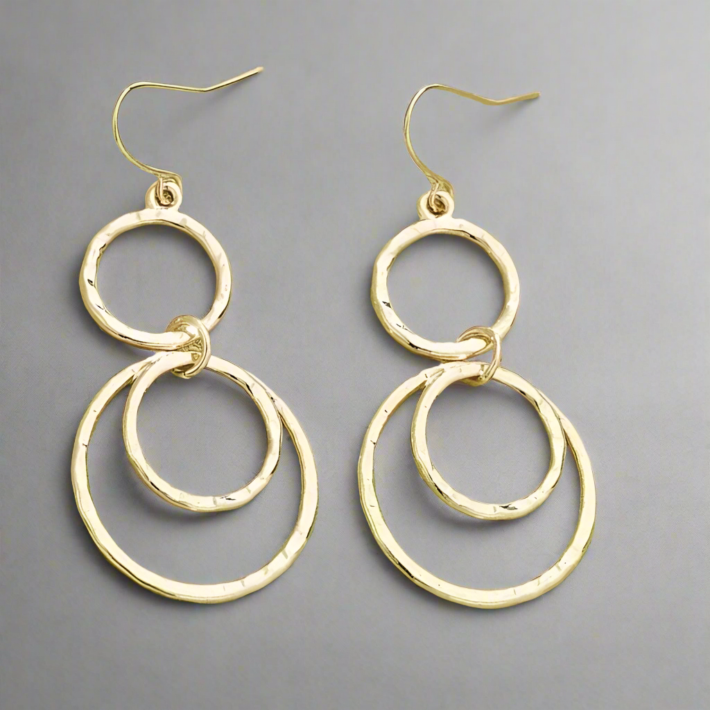 Gold Circle Earrings
