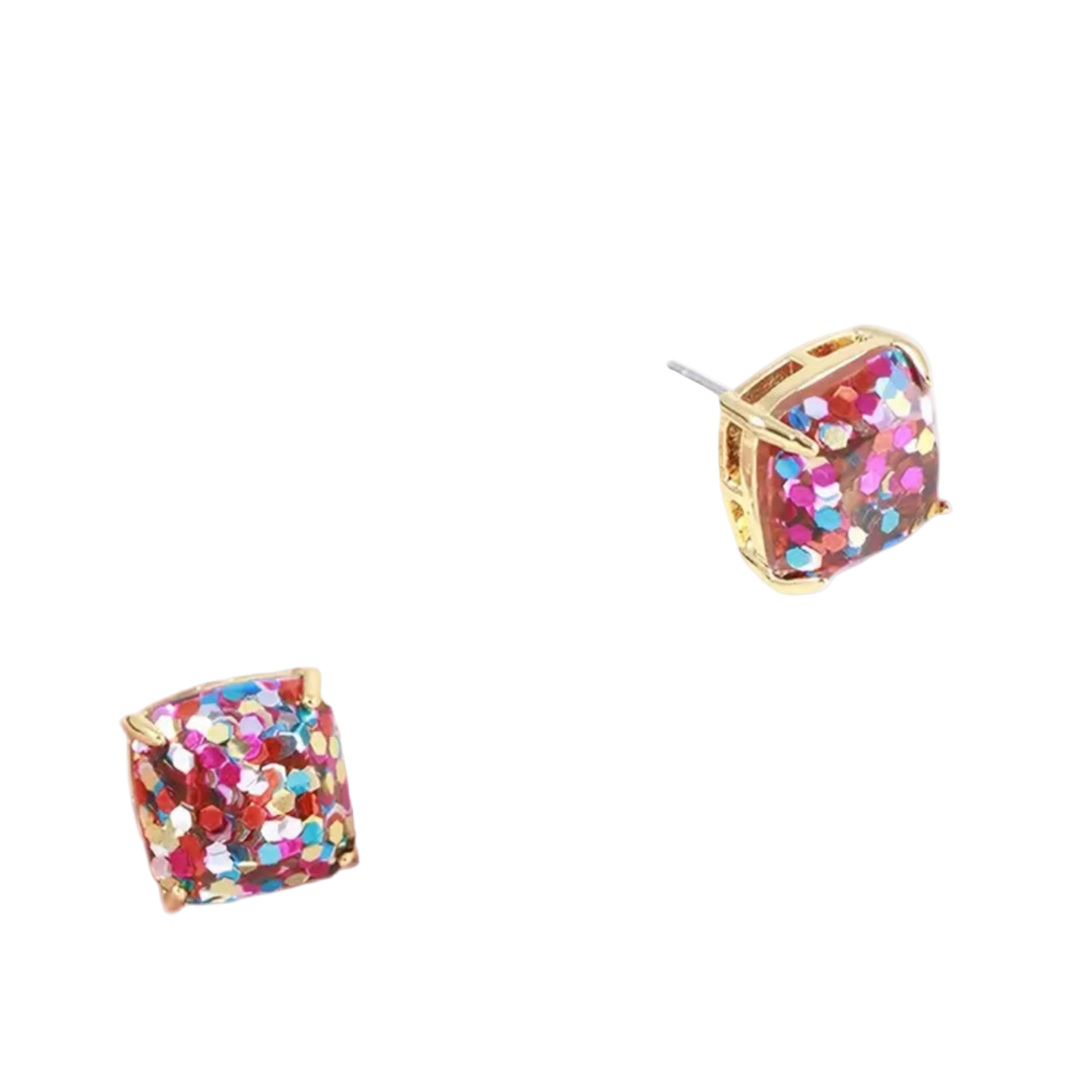 Glitter Confetti Stud Earrings