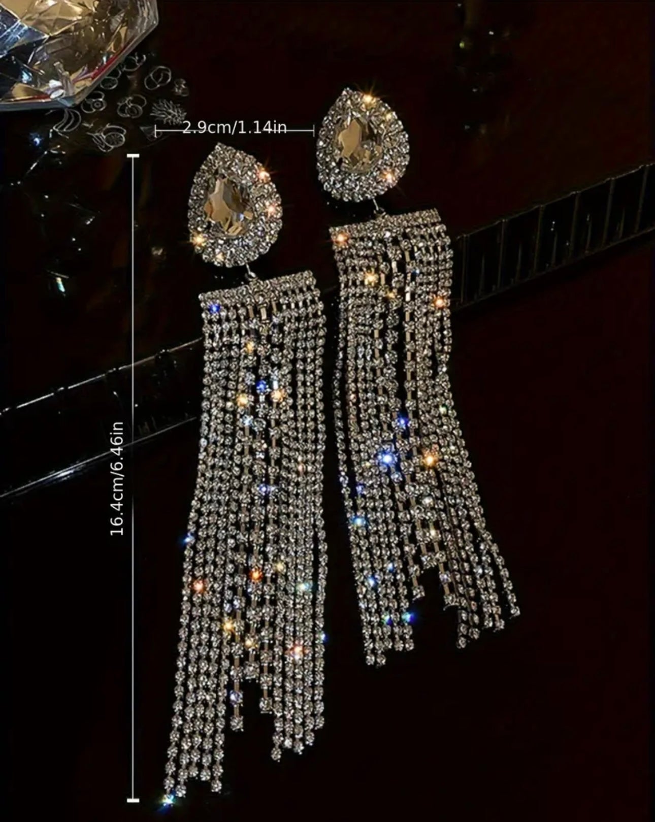 Silver Exaggerated Tassel Earrings