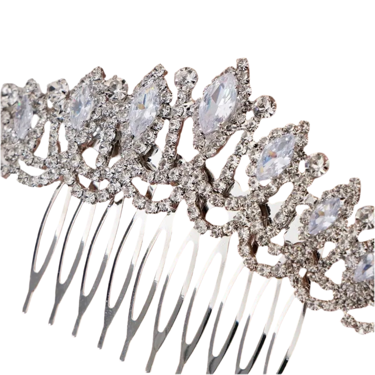Silver Bridal Hair Comb