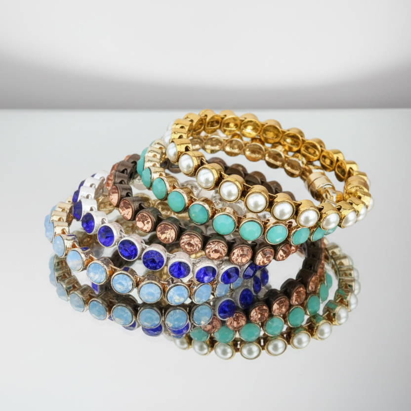 Blue Sky Gold Magnetic Clasp Bracelet