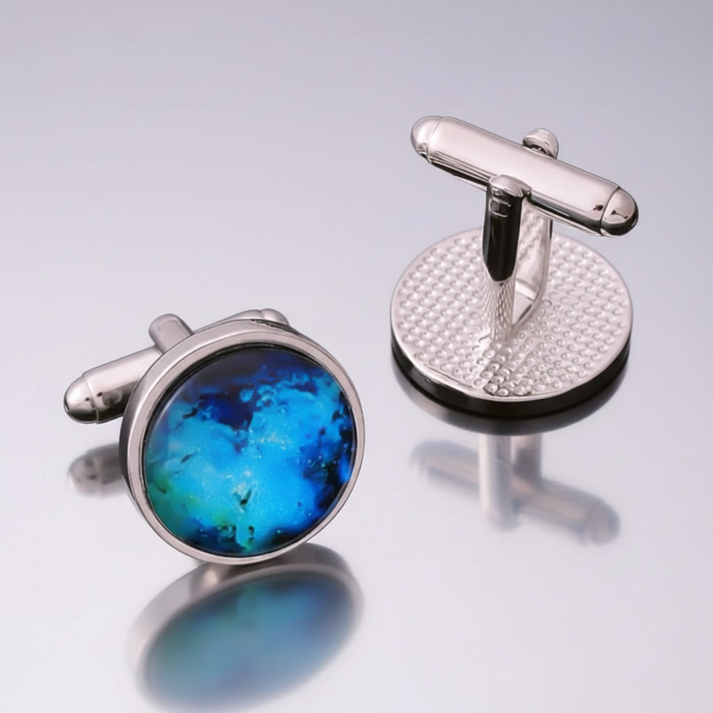 Starry Skies Silver Cufflinks
