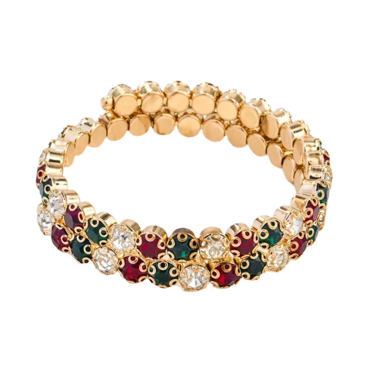 Christmas-2 Flexible 2 Row Bracelet