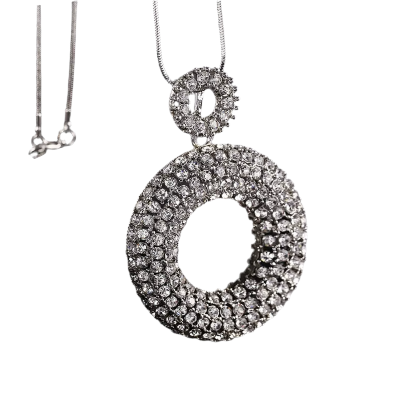 Glamorous Circles Pendant Necklace
