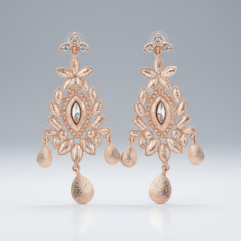 Geometric Chandelier Earrings
