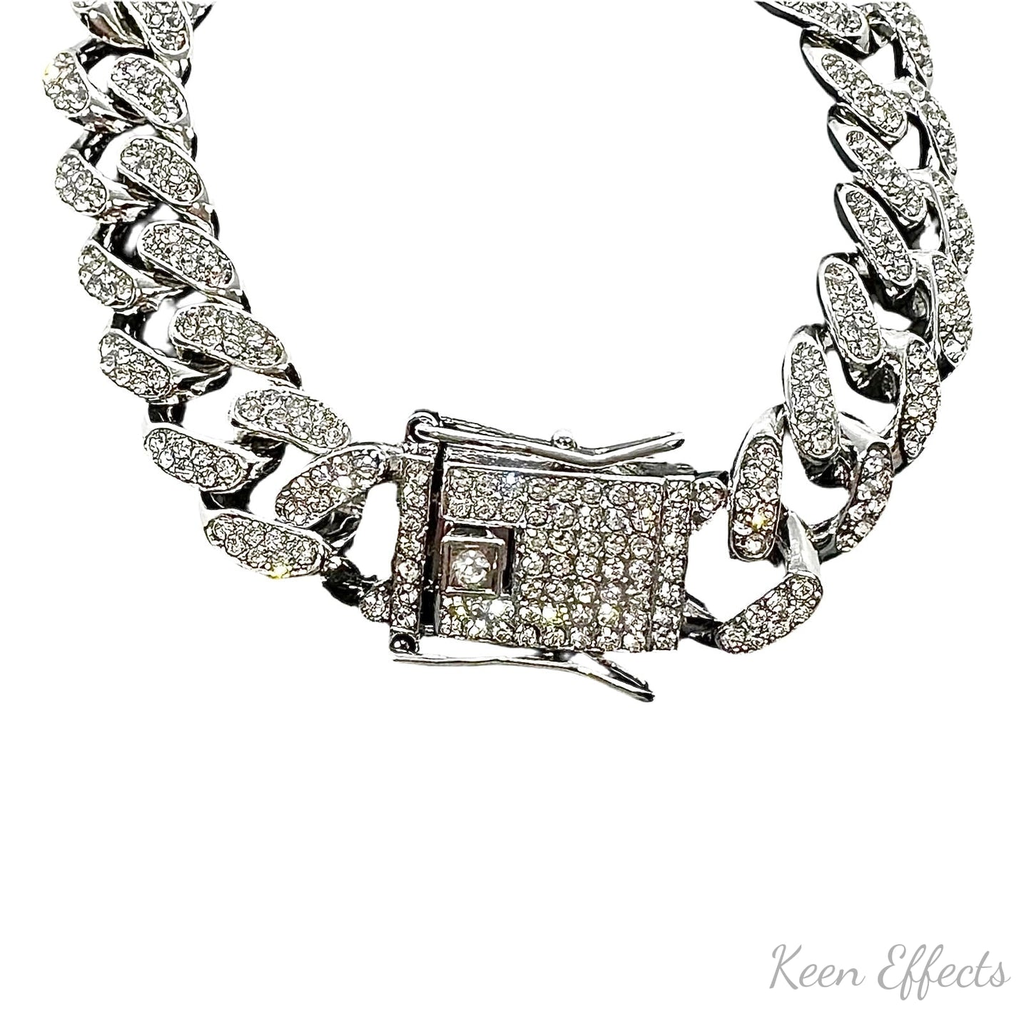 Silver Cuban Chain Bracelet