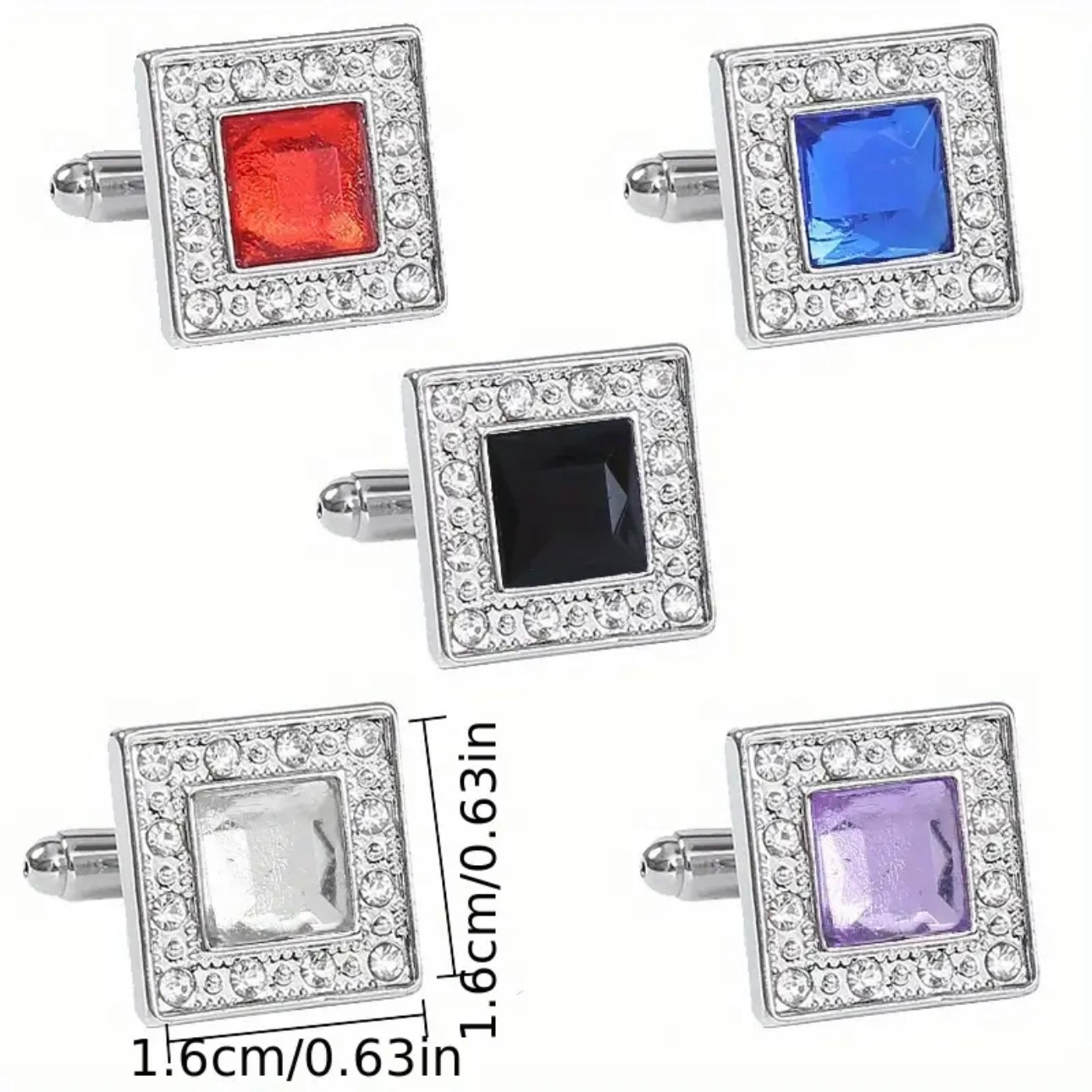 Black Silver Cufflinks