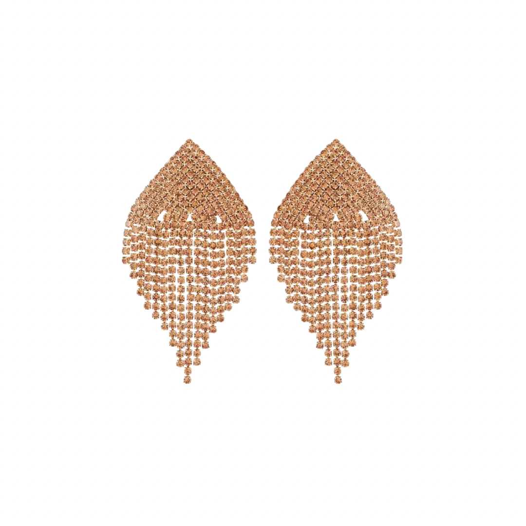 Rhombus Tassel Earrings