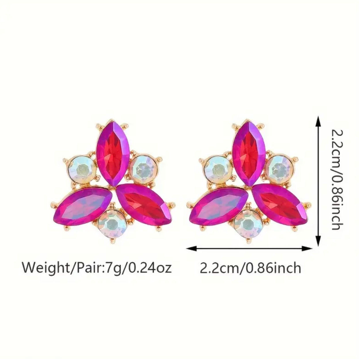 Iridescent Petals Earrings