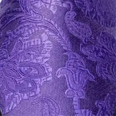 Purple Floral Necktie Set