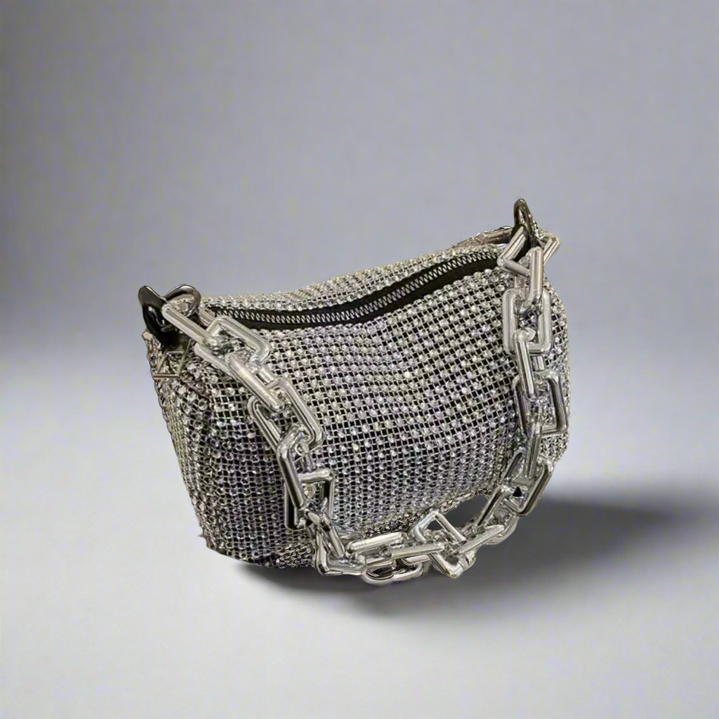 Rhinestone Embellished Handbag