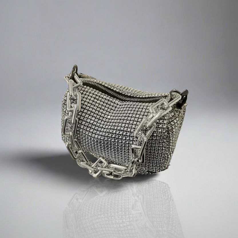 Rhinestone Embellished Handbag