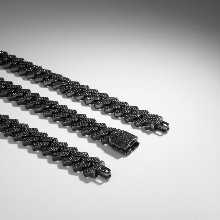 Black Cuban Chain Necklace