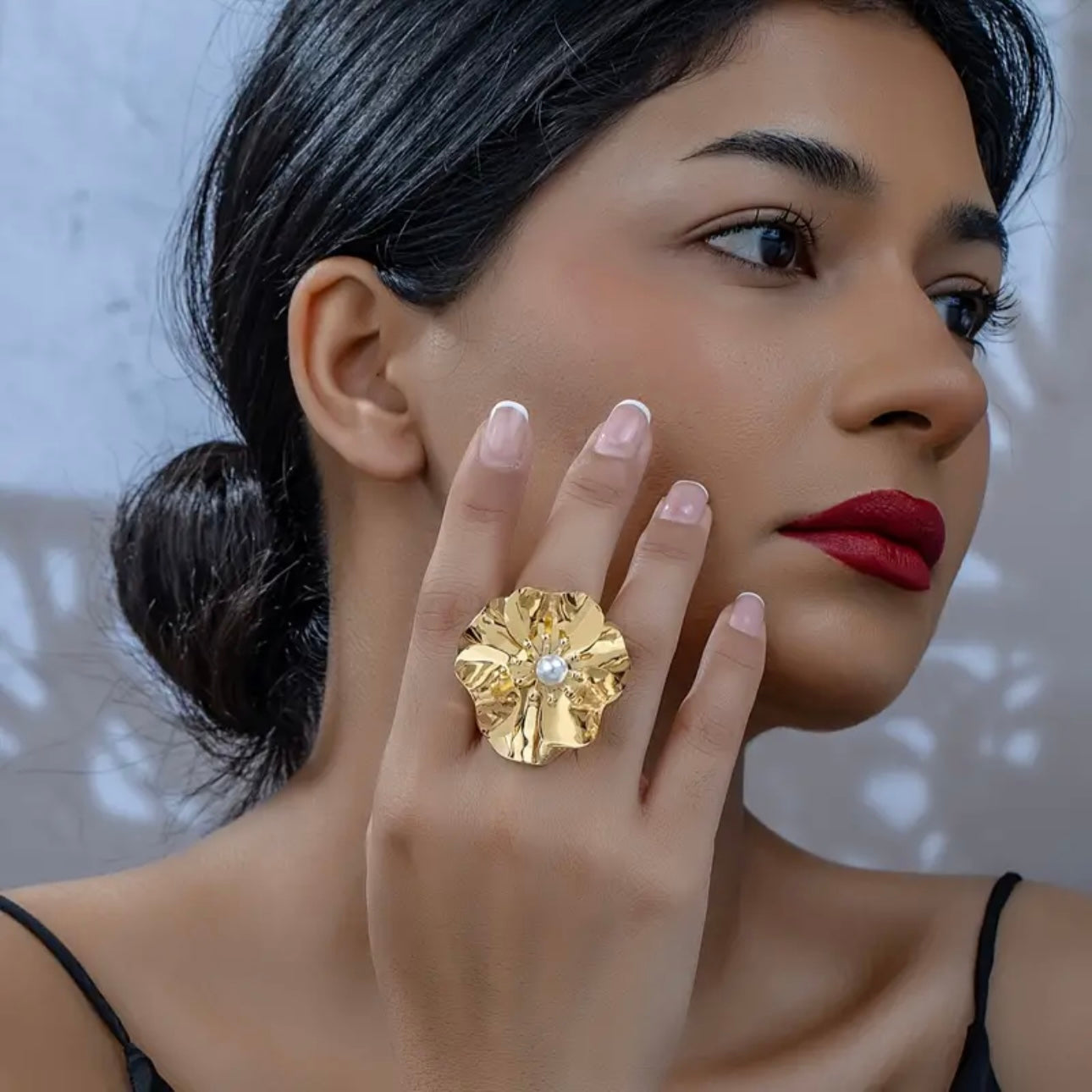 Gold Floral Ring