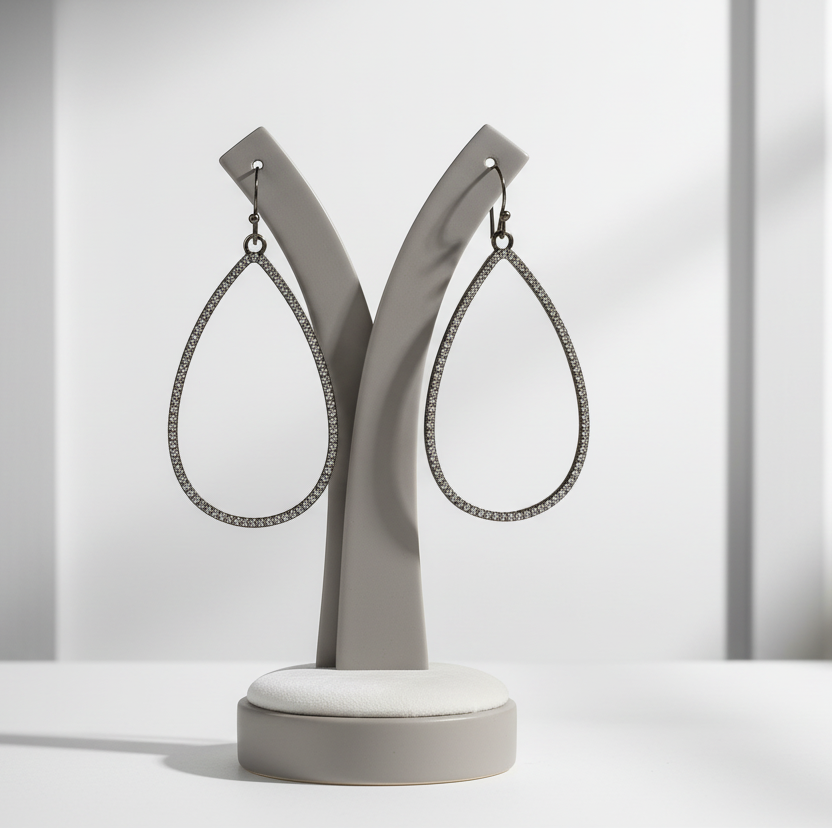 Bronze Water Drop Earrings
