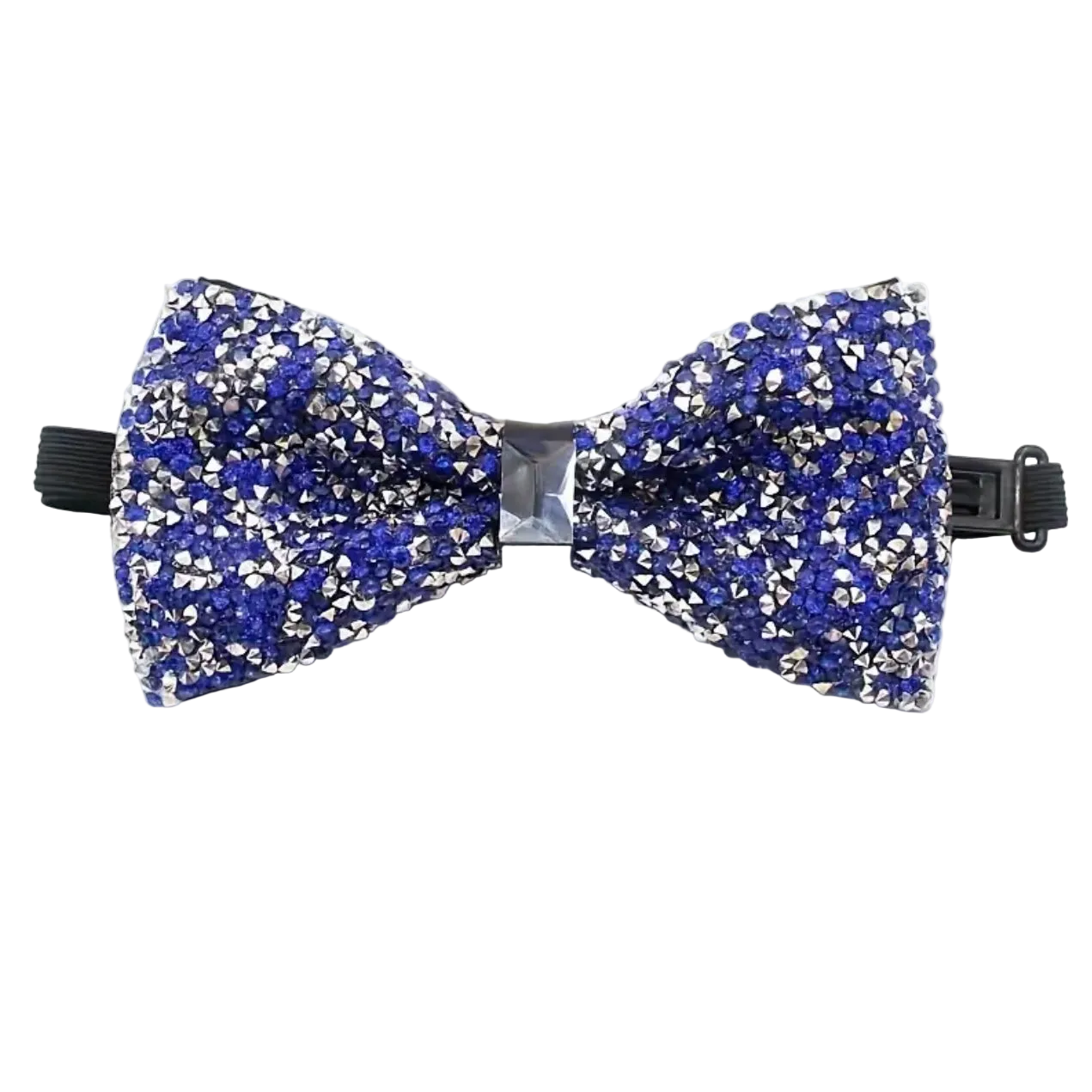 Blue Royal Rhinestone Bow Tie