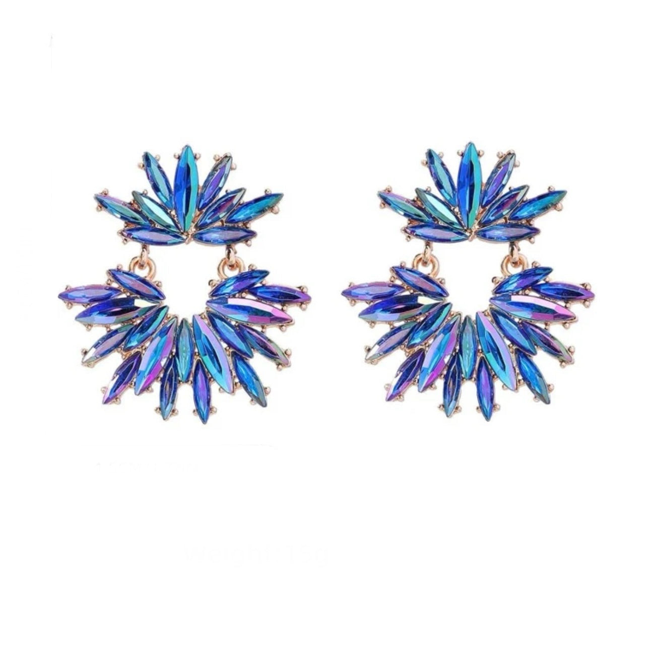 Abstract Iridescent Earrings