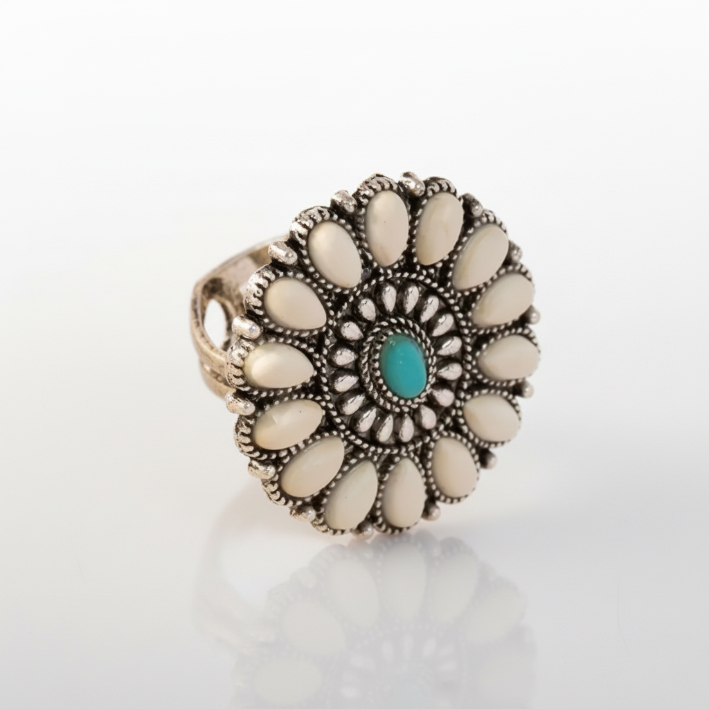 Oval 2 Turquoise Ring
