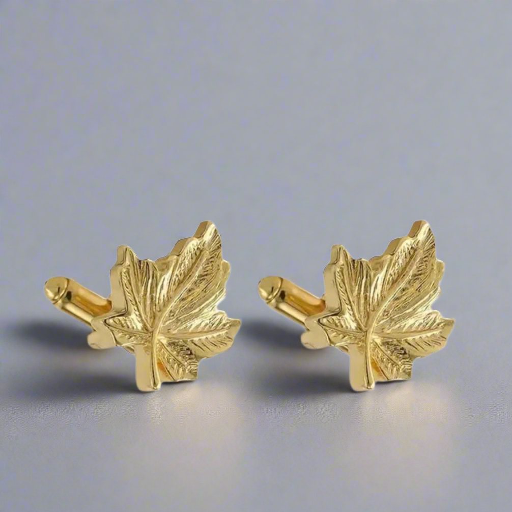Maple Leaf Gold Cufflinks