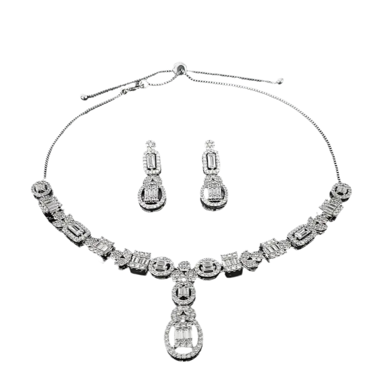 Zirconia Silver Jewelry Set
