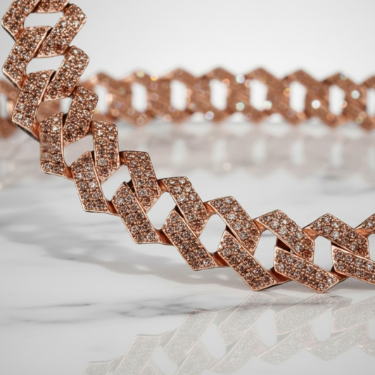 Champagne Cuban Chain Necklace