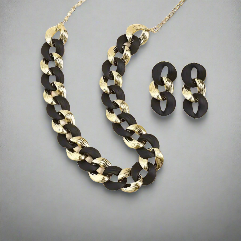 Black Gold Jewelry Set