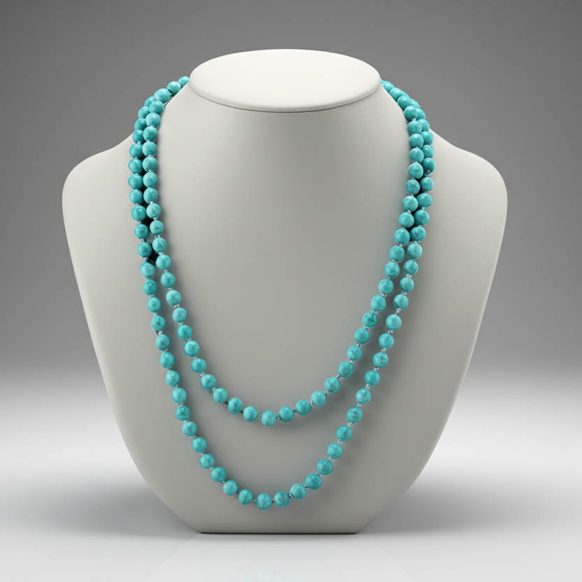 Turquoise Beaded Necklace