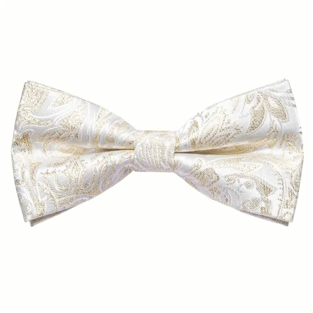 Ivory Gold Bowtie Set