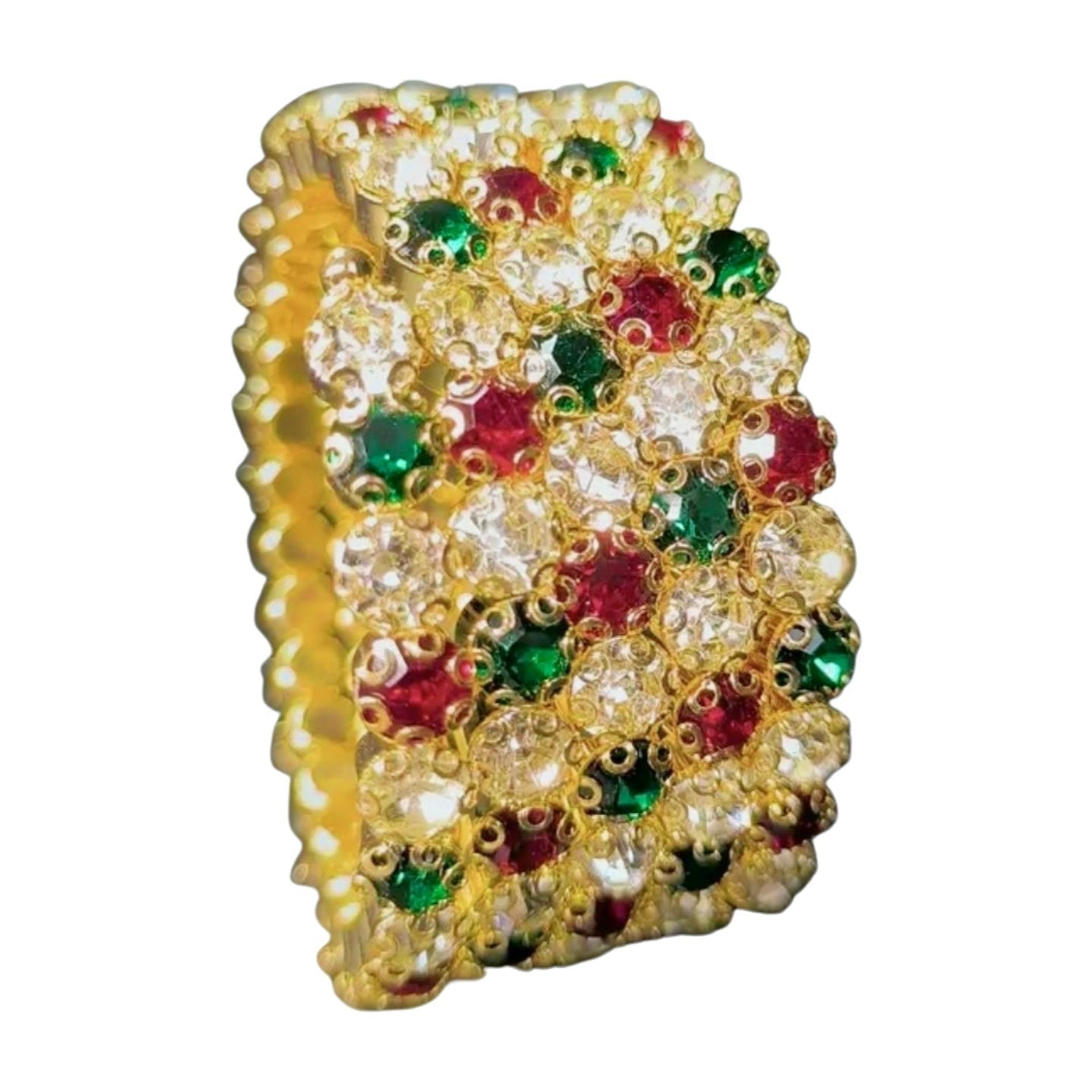 Flexible 5 Row Bracelets-Gold Setting