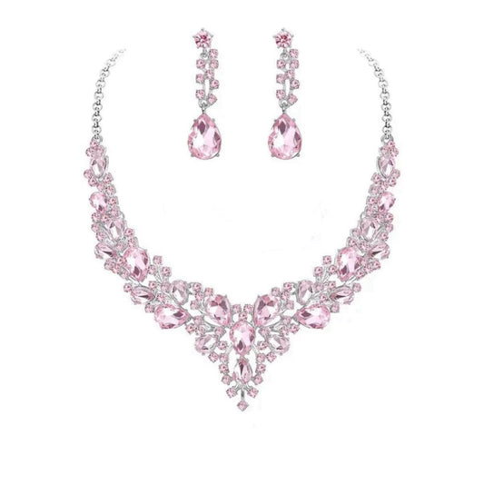 Glass Droplets Jewelry Set