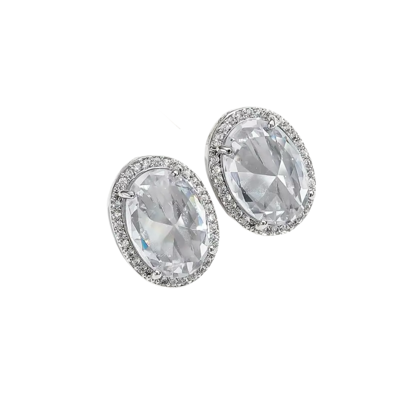 Zirconia Clip Earrings
