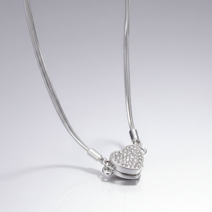 Heart Rhinestone Necklace