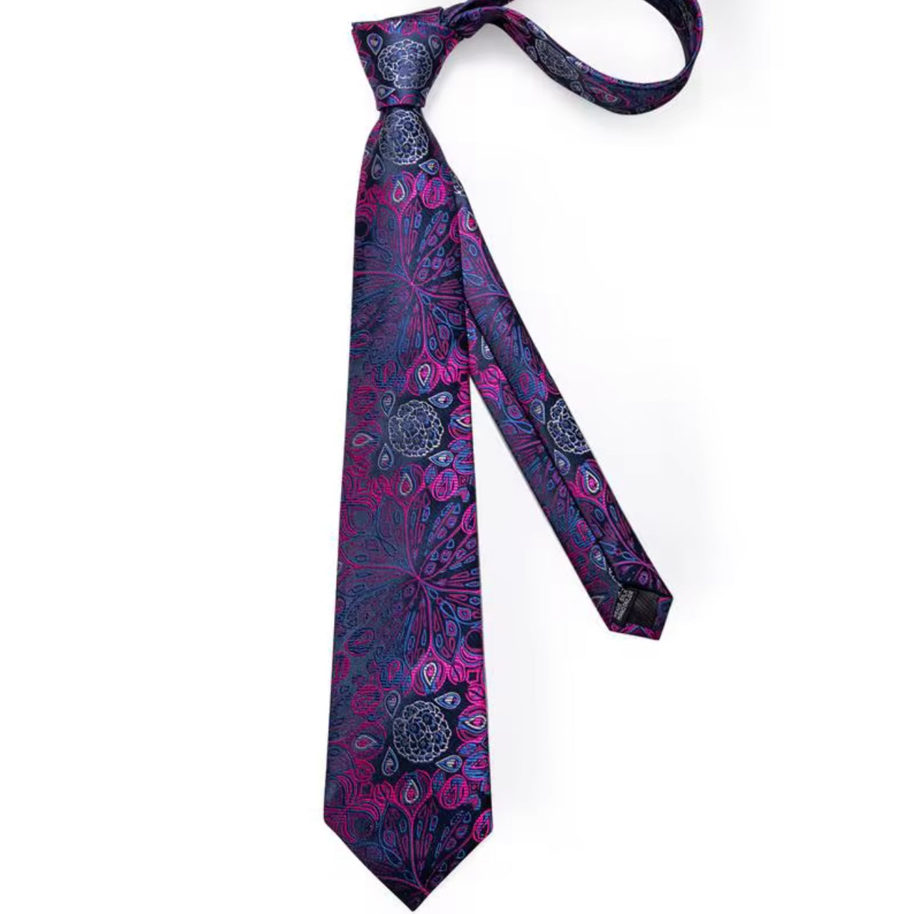 Pink Blue Necktie Set