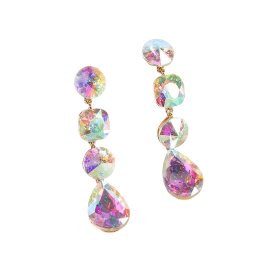 Geometric Iridescent Earrings