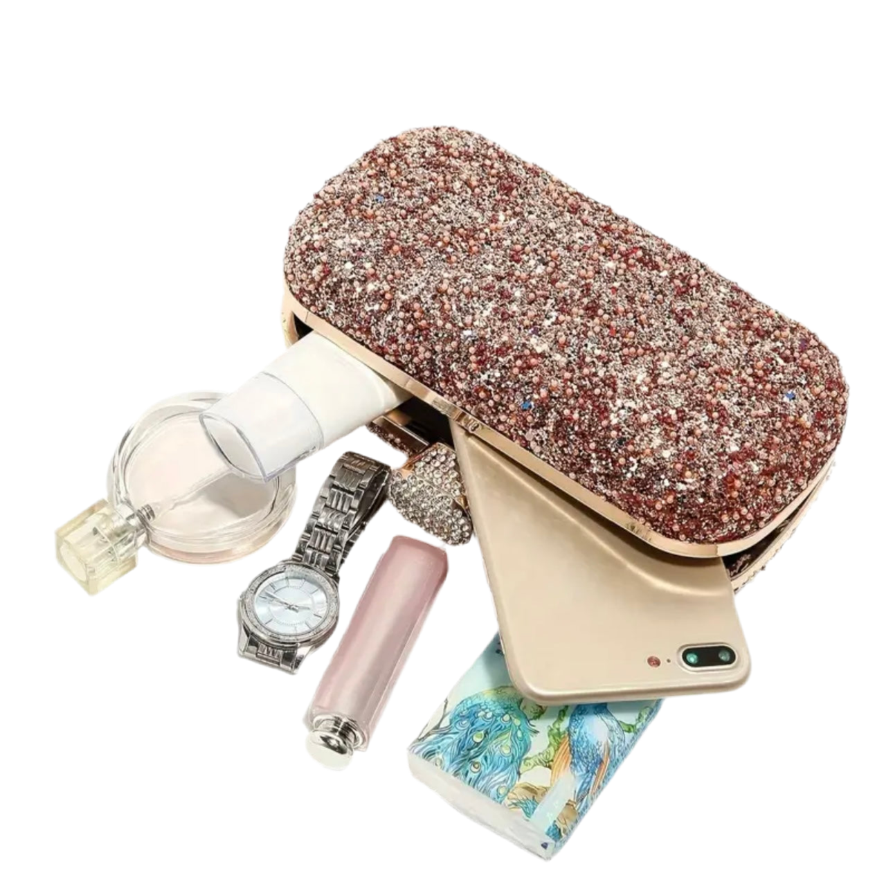 Multicolor Rhinestone Evening Bag