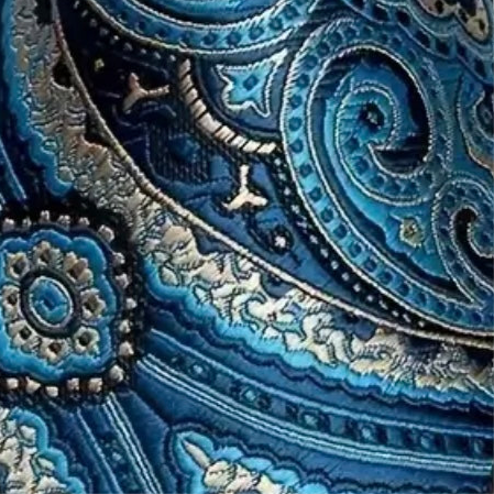 Blue Tan Fashion Necktie Set