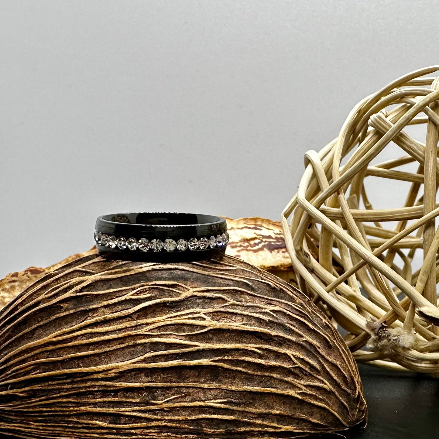 Rhinestone Titanium Band