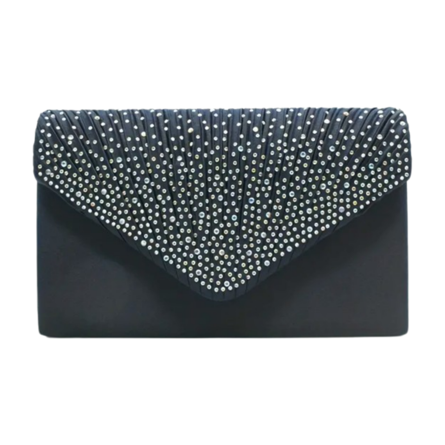 Navy Rhinestones Clutch Evening Bag